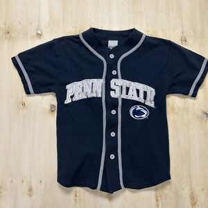 Penn State Nittany Lions Jersey Boys Medium Blue NCAA Baseball Signal Sport